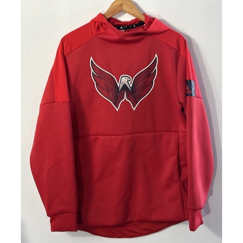 ADIDAS NHL Washington Capitals Game Mode Pullover Hoodie Men's Sz Small EC